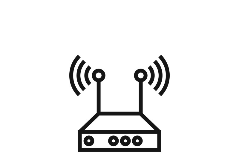 800x533 Internet Network Wireless Router Vector Icon