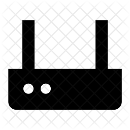 256x256 Router, Wi Fi, Wireless, Wifi, Antenna Icon Of Glyph Style