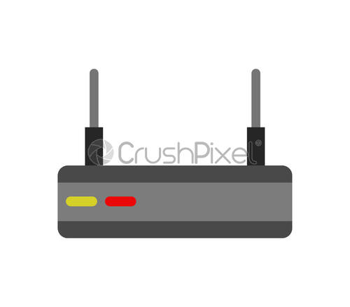 500x438 Router Icon, Stock Vector Crushpixel