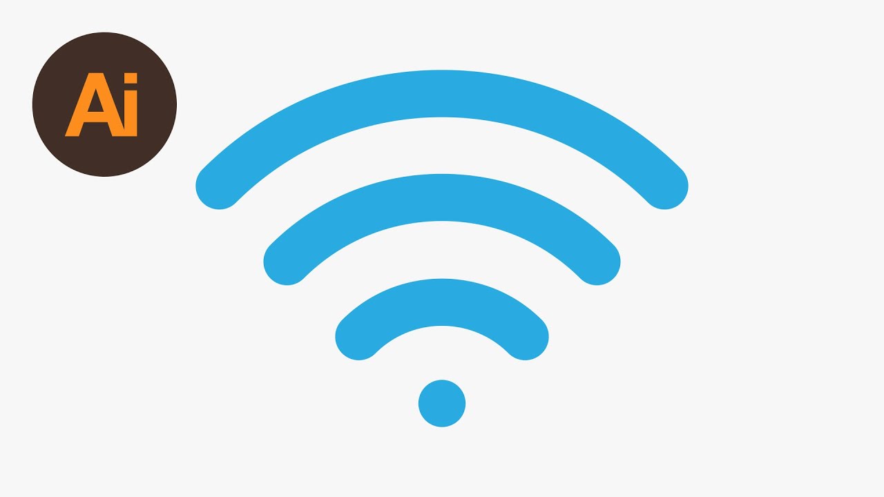 1280x720 Learn How To Draw A Wireless Signal Icon In Adobe Illustrator