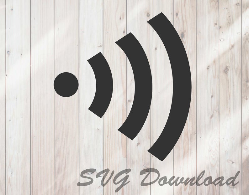 794x623 Wireless Wifi Signal Icon Instant Download Vinyl Craft Etsy
