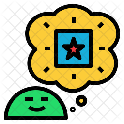 256x256 Wish Icon Of Colored Outline Style