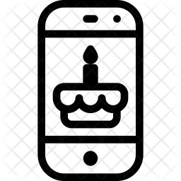 256x256 Birthday Wishes Icon Of Line Style