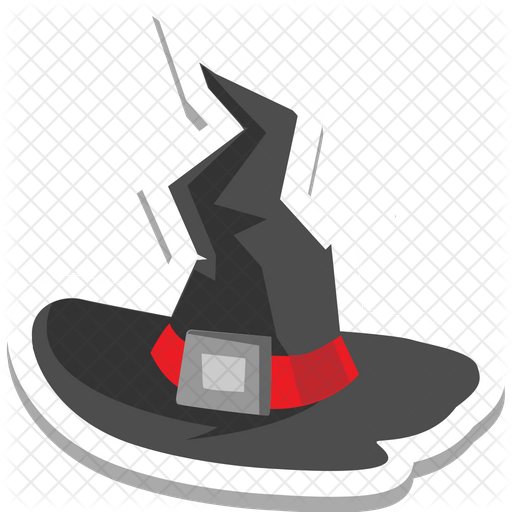 512x512 Witch Hat Icon Of Sticker Style