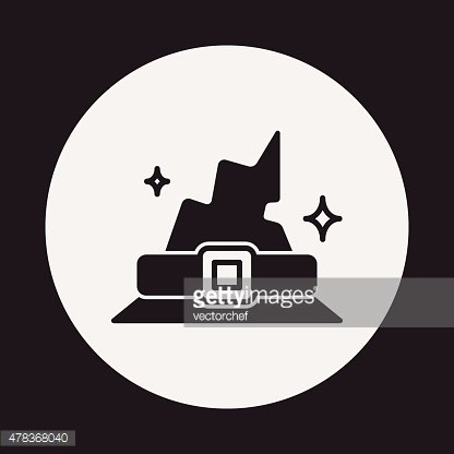 416x416 Halloween Witch Hat Icon Premium Clipart