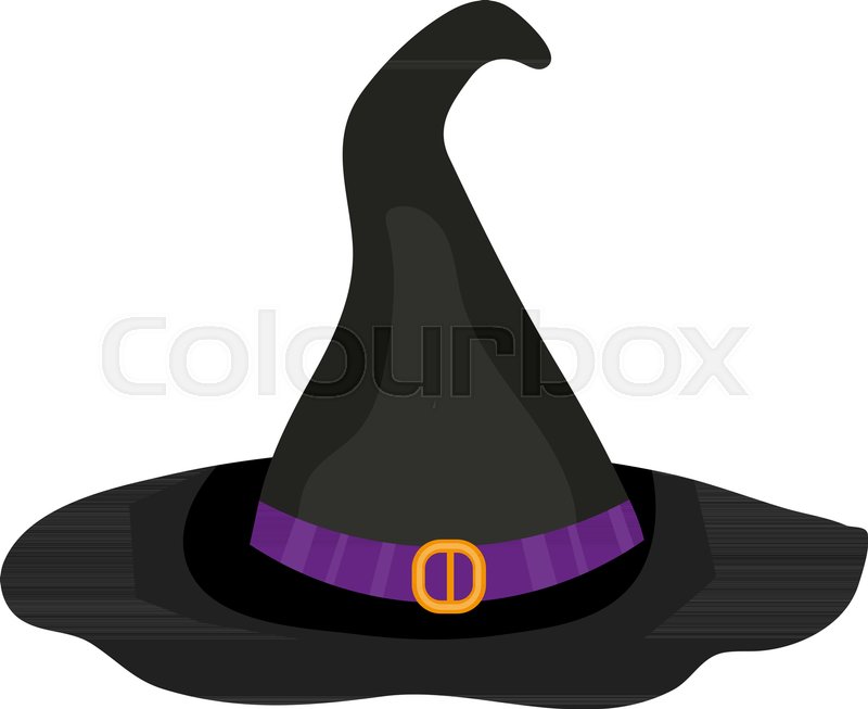 800x653 Hat Witch Icon Is A Flat Style Stock Vector Colourbox