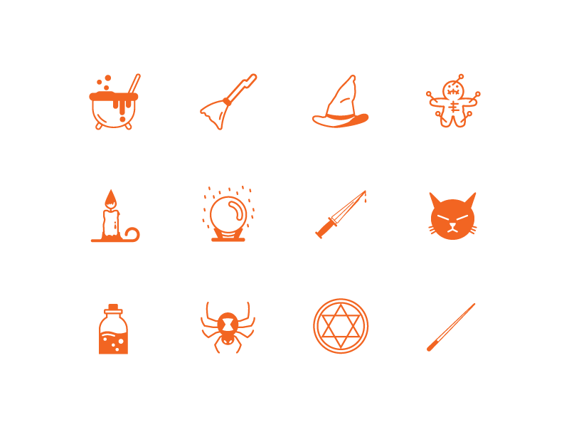 800x600 Witch Tools Icon Set