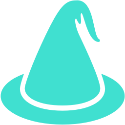 256x256 Free Turquoise Witch Icon
