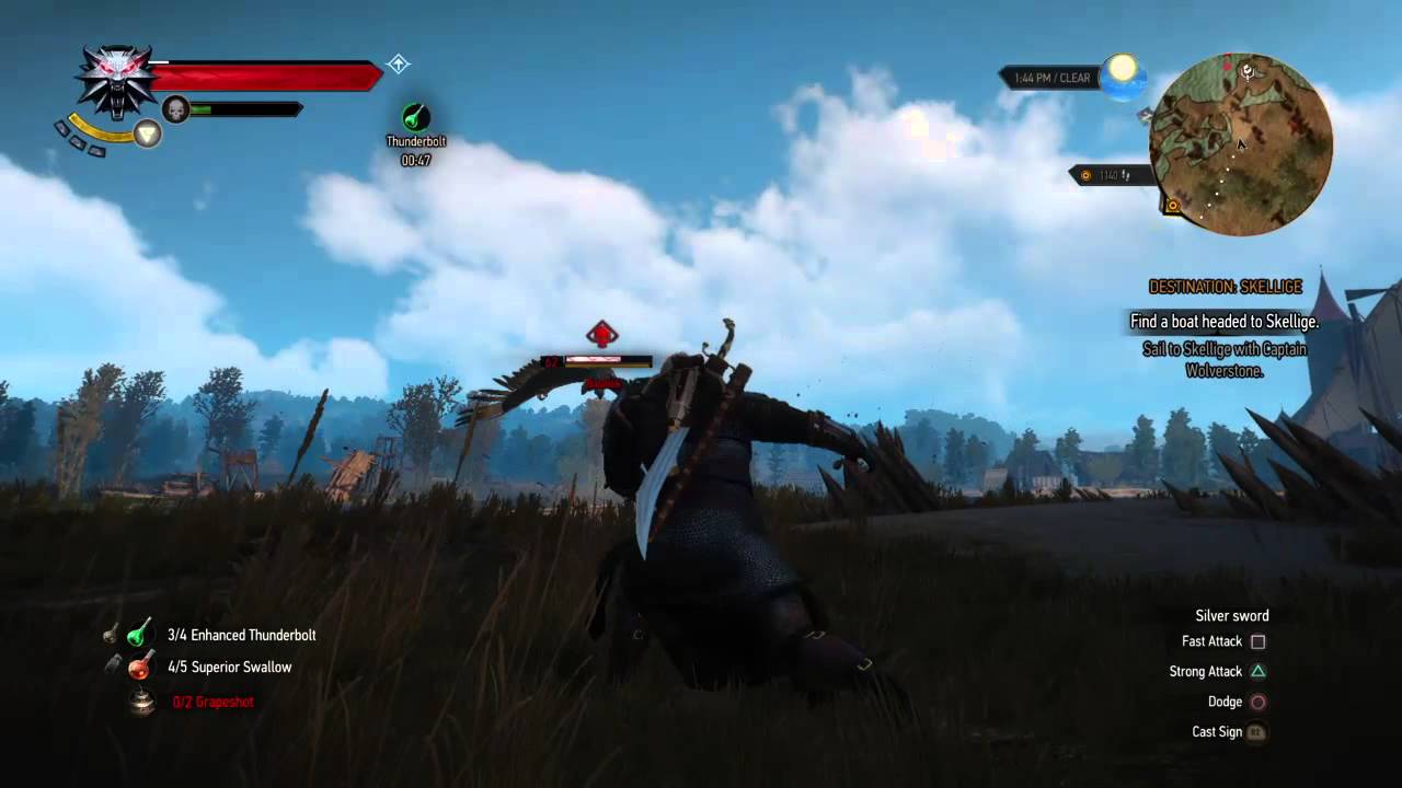 1280x720 The Witcher Wild Hunt Defeated 'red Skull' Icon Basilisk