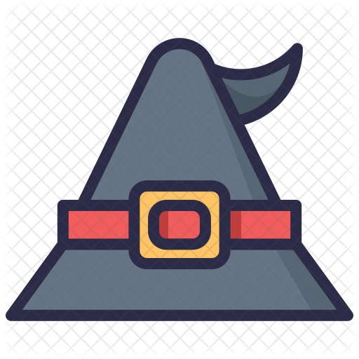 512x512 Witcher Hat Icon Of Colored Outline Style