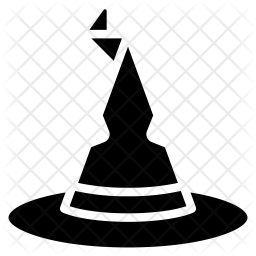 256x256 Wizard Hat Icon Of Glyph Style