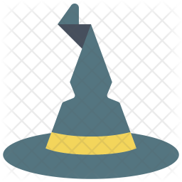 256x256 Wizard Hat Icon Of Flat Style