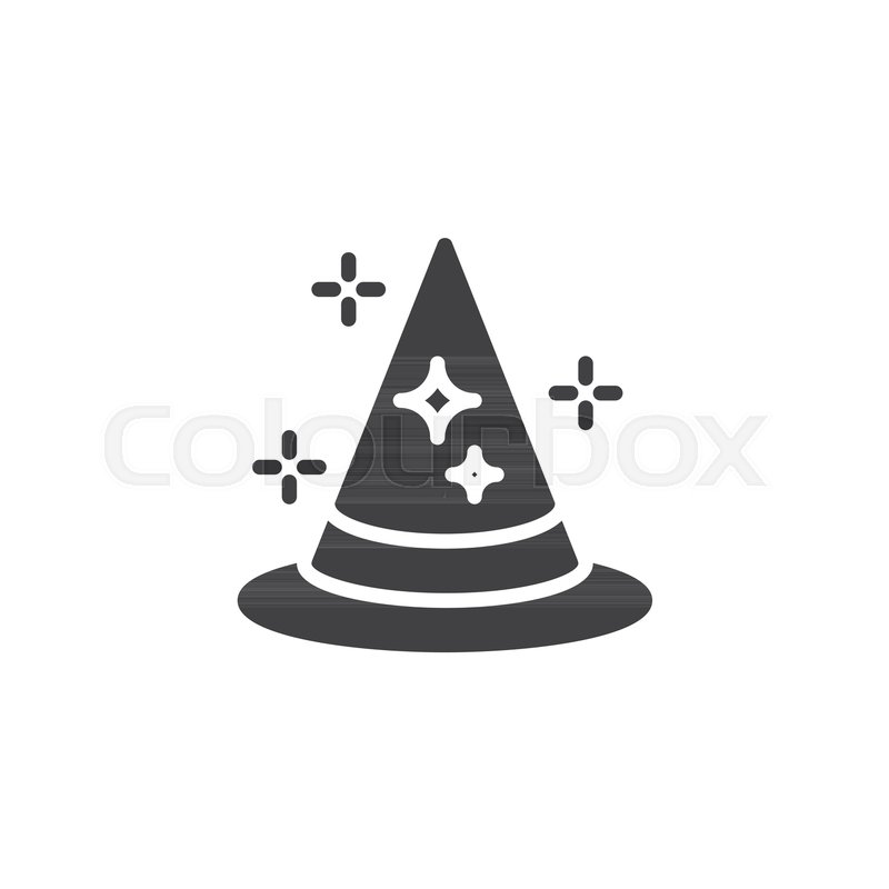 800x800 Wizard Hat Vector Icon Filled Flat Stock Vector Colourbox