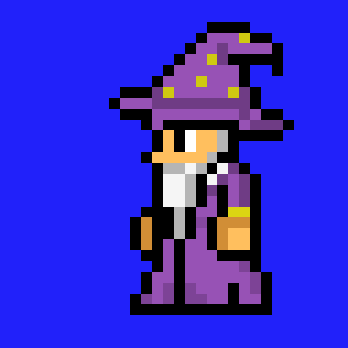 320x320 Terraria Wizard Icon Pixel Art Maker