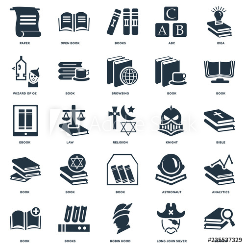 500x500 Elements Such As Search, Long John Silver, Robin Hood, Books, Book