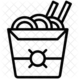 256x256 Wok Box Icon Of Glyph Style