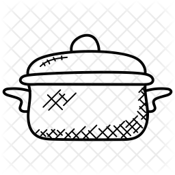 256x256 Wok Icon Of Doodle Style