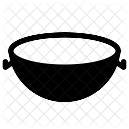 256x256 Wok Icon Of Glyph Style