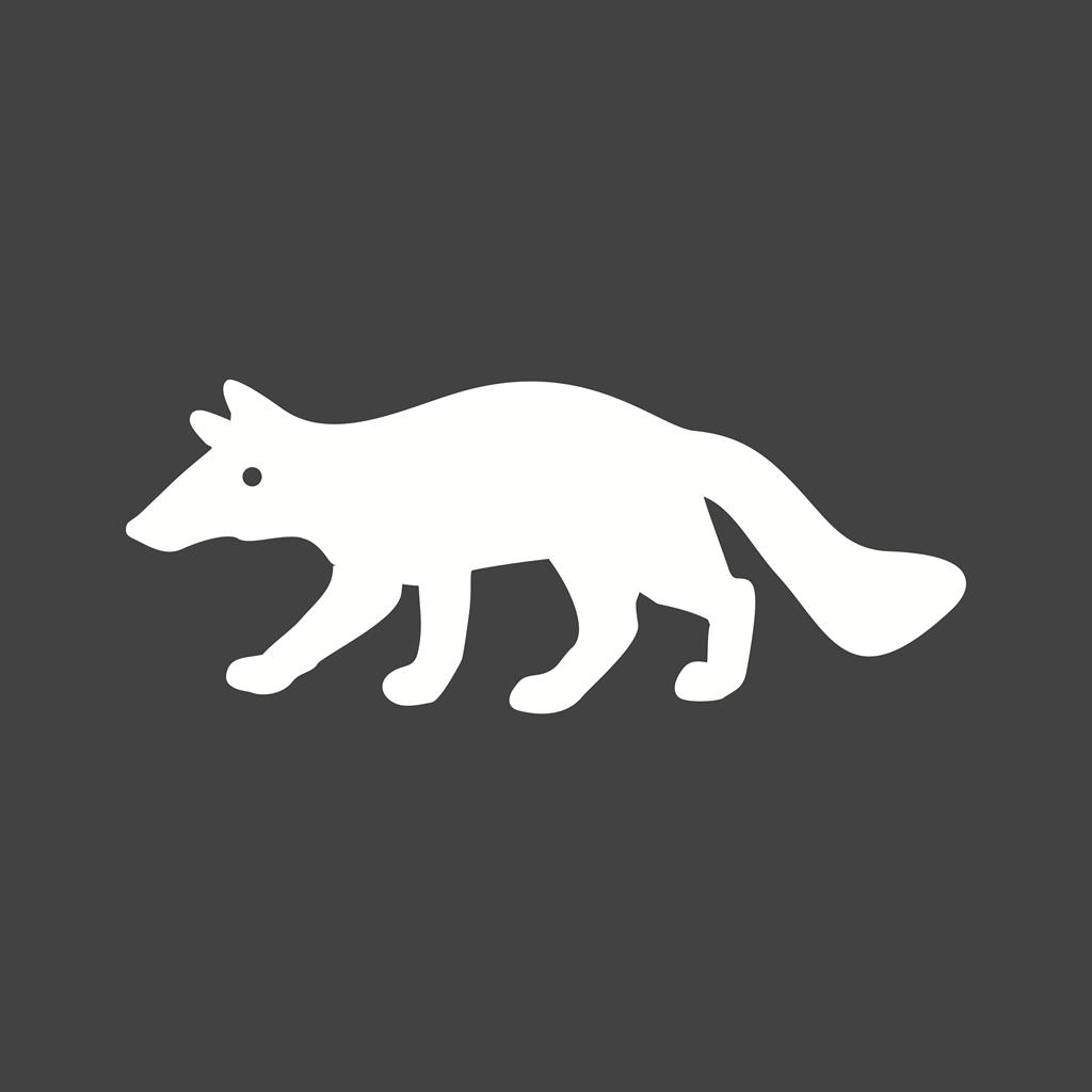 1024x1024 Wolf Glyph Inverted Icon