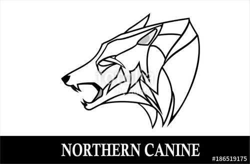 500x328 Wolf, Dog Wild Wolf Wild Dog Stylized Black Canine, Suitable