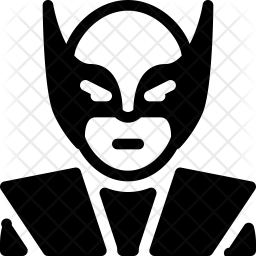 256x256 Wolverine Icon Of Glyph Style