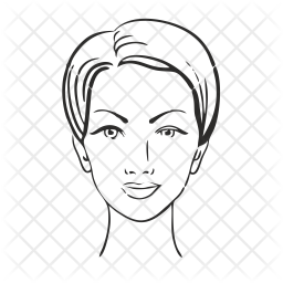 256x256 Woman, Sexy, Face Icon Of Line Style