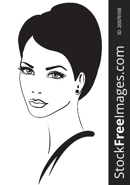 422x600 Beauty Woman Face Icon