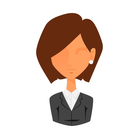 450x450 Woman Portrait Face Icon Web Avatar Flat Style Vector Adult