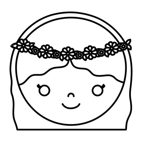 490x490 Cartoon Woman Face Icon