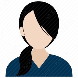 256x256 Simple Office Woman Icon
