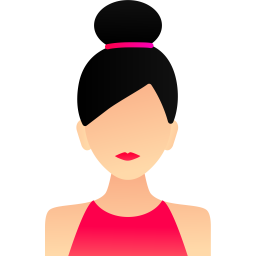 256x256 Woman Icon Of Flat Style