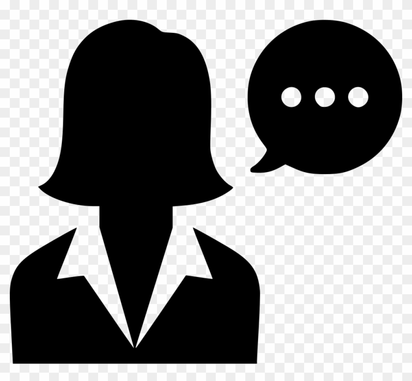 840x777 Speech Woman Talk Message Comment Png Icon Free