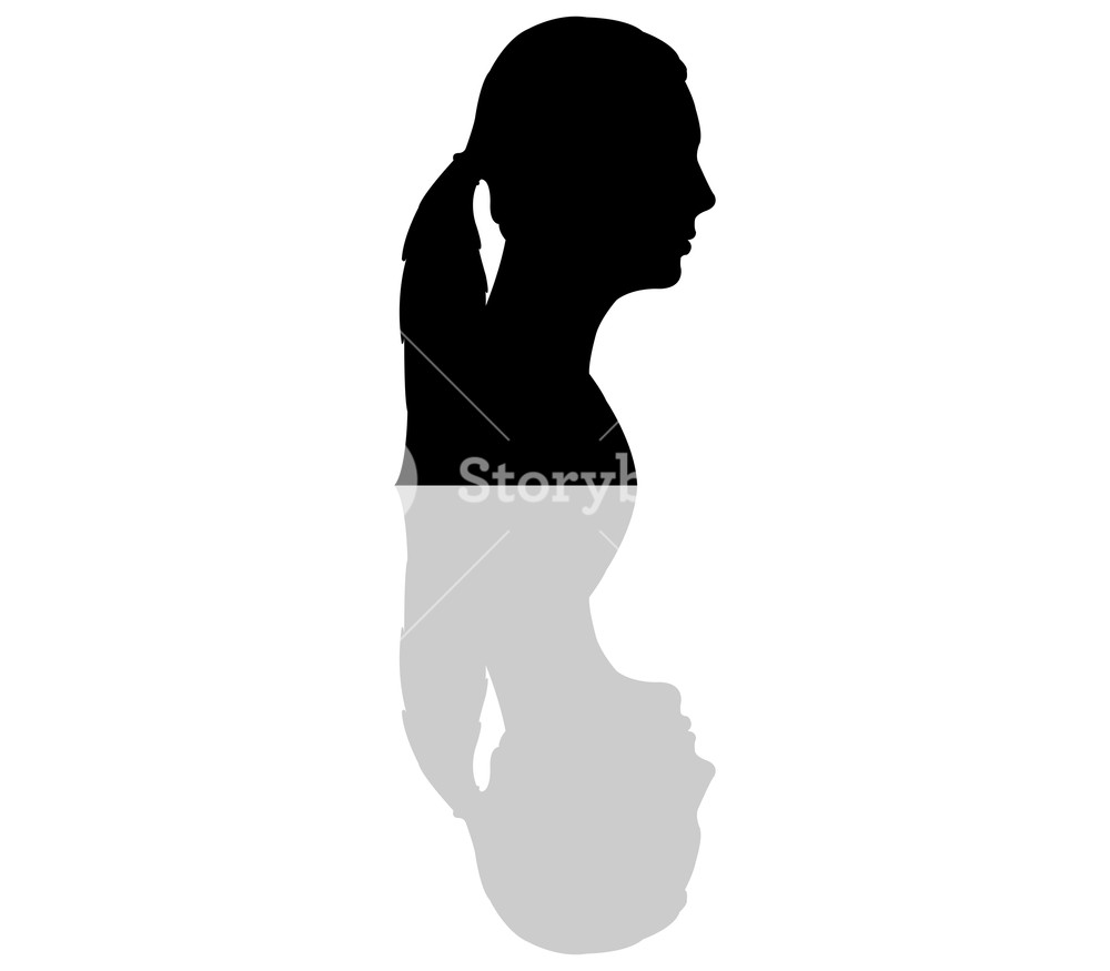 1000x875 Woman Profile Icon On White Background Royalty Free Stock Image