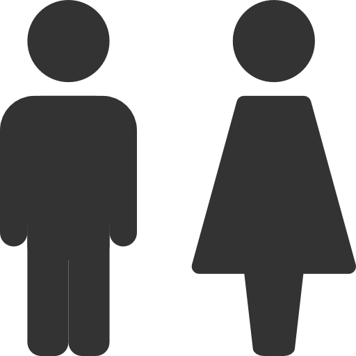 512x512 Men, Women, Toilet, Restroom Icon