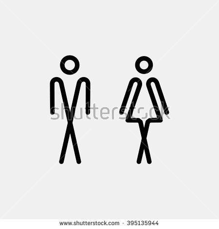 450x470 Men Women Bathroom Symbols