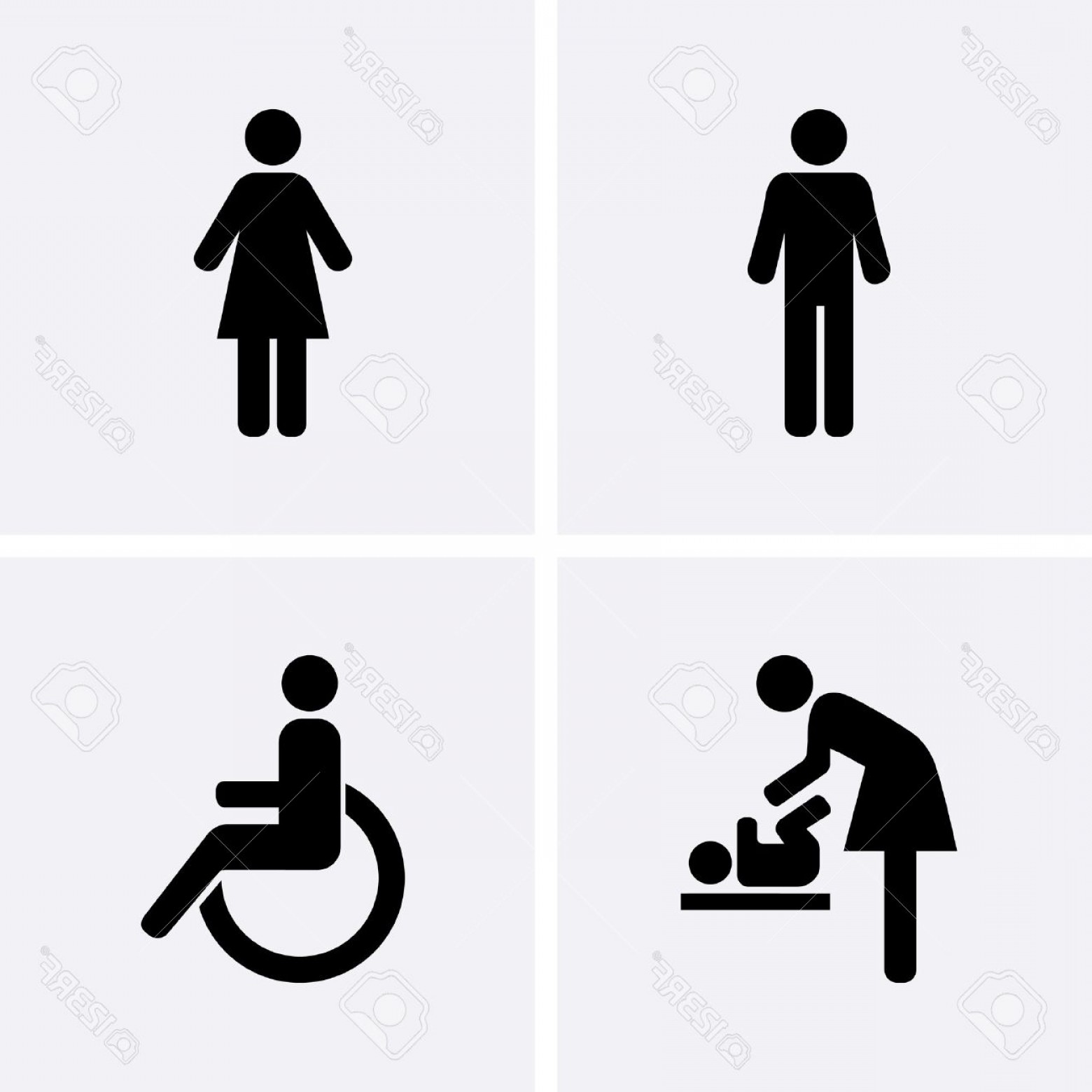 1560x1560 Restroom Vector White Icon Man Geekchicpro