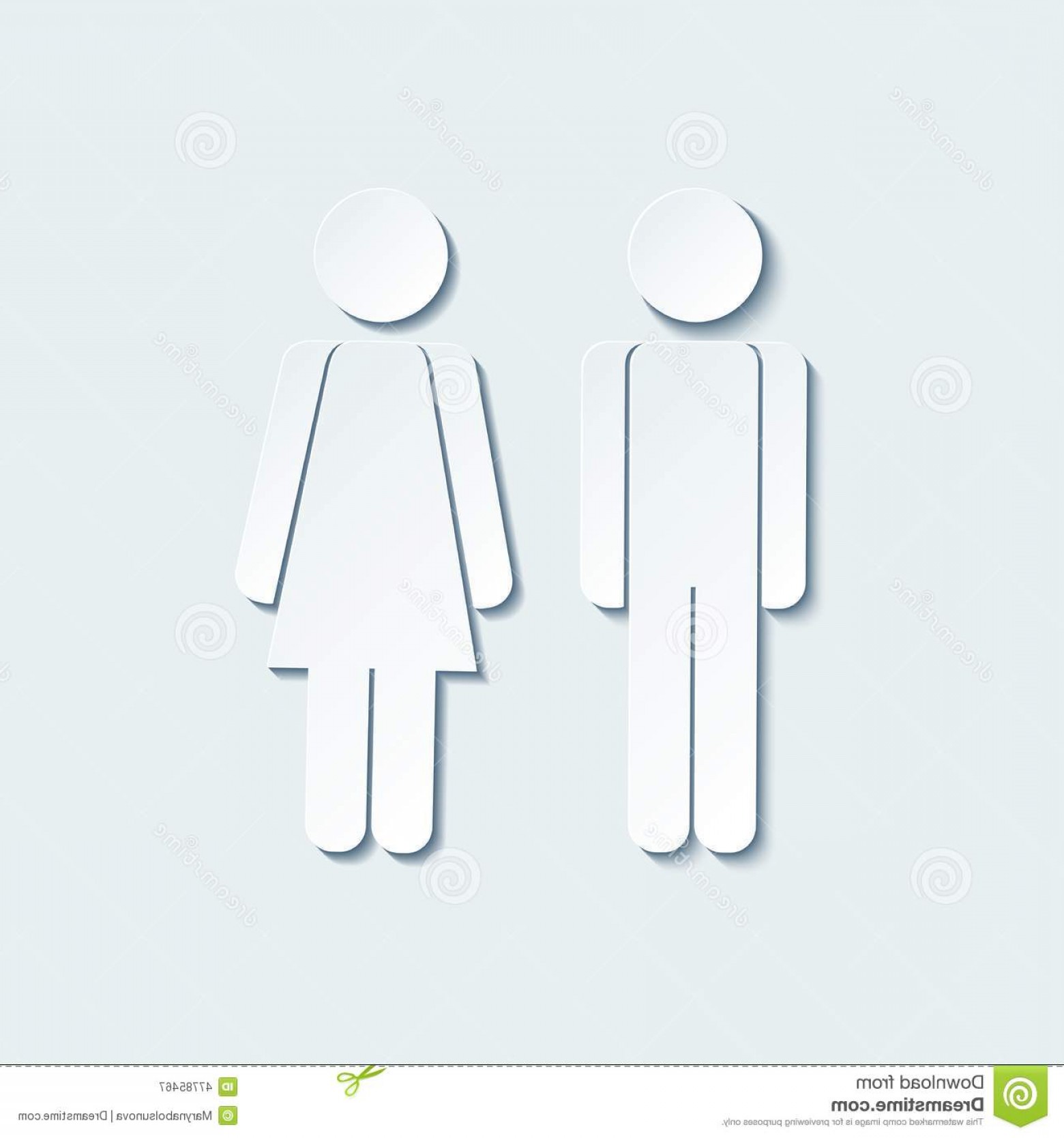 1560x1668 Stock Illustration Vector Man Woman Icons Toilet Restroom Sign