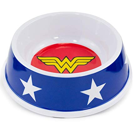 425x425 Buckle Down Dog Food Bowl Wonder Woman Icon Stars