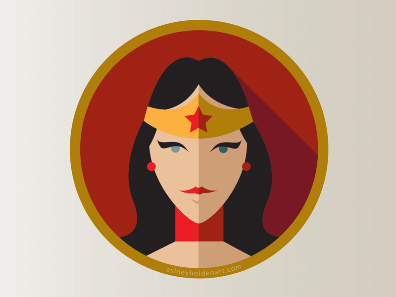 800x600 Wonder Woman 'flat Icon Superhero Challenge'