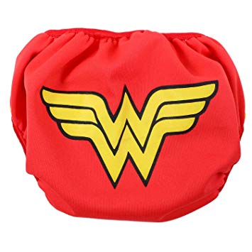 355x355 Bumkins Dc Comics Reusable Swim Baby Diaper, Wonder