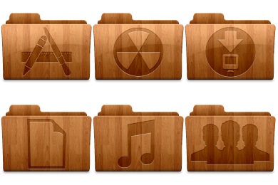 Wood Folders Iconset 390x260 Wood Folders Iconset