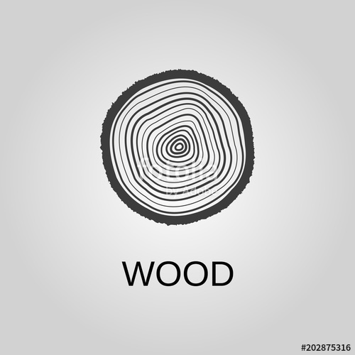 Wood Icon Wood Symbol Flat Design Stock 500x500 Wood Icon Wood Symbol Flat Design Stock
