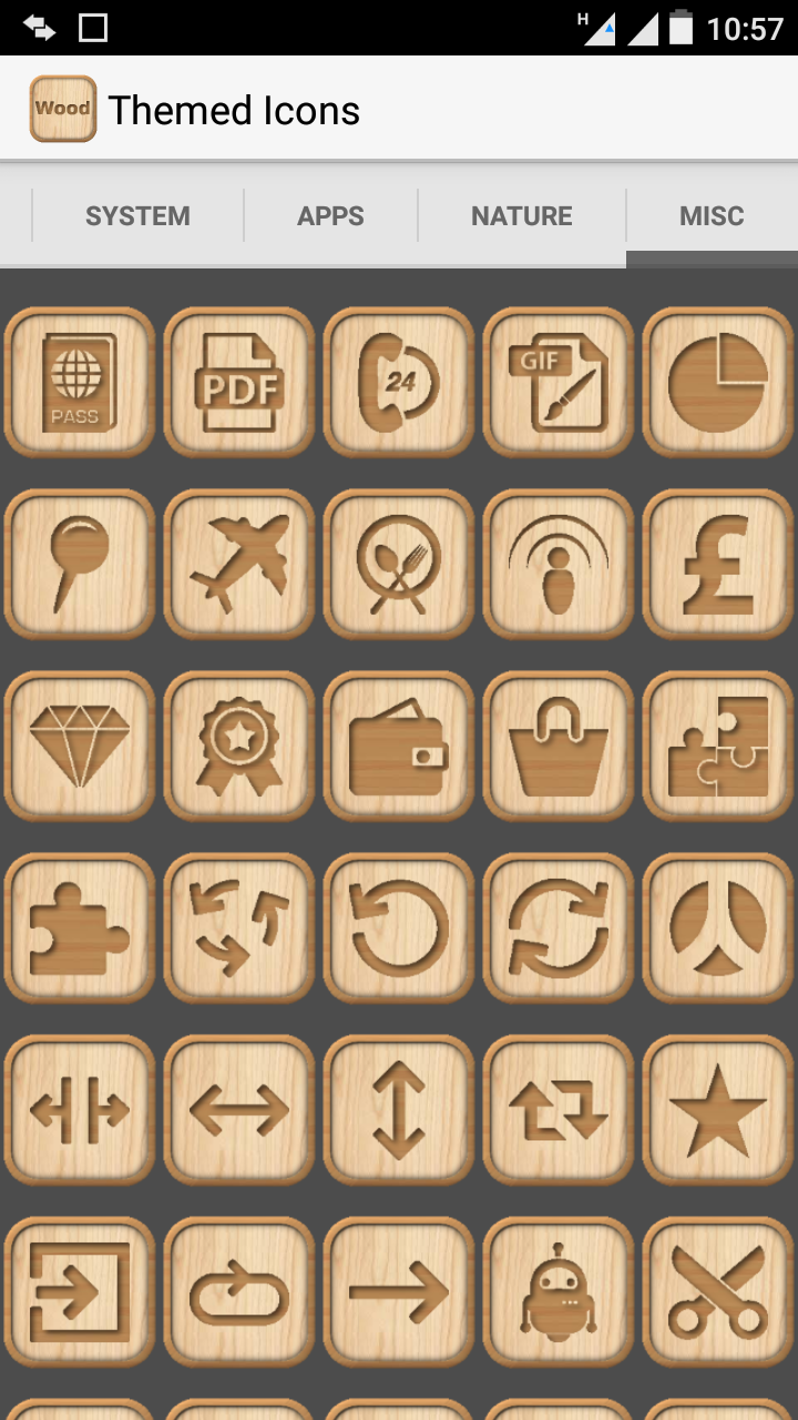 720x1280 New Carved Wooden Icon Pack Darcylabs