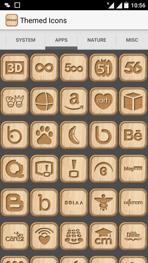 288x512 New Wooden Icon Pack Latest Version Apk