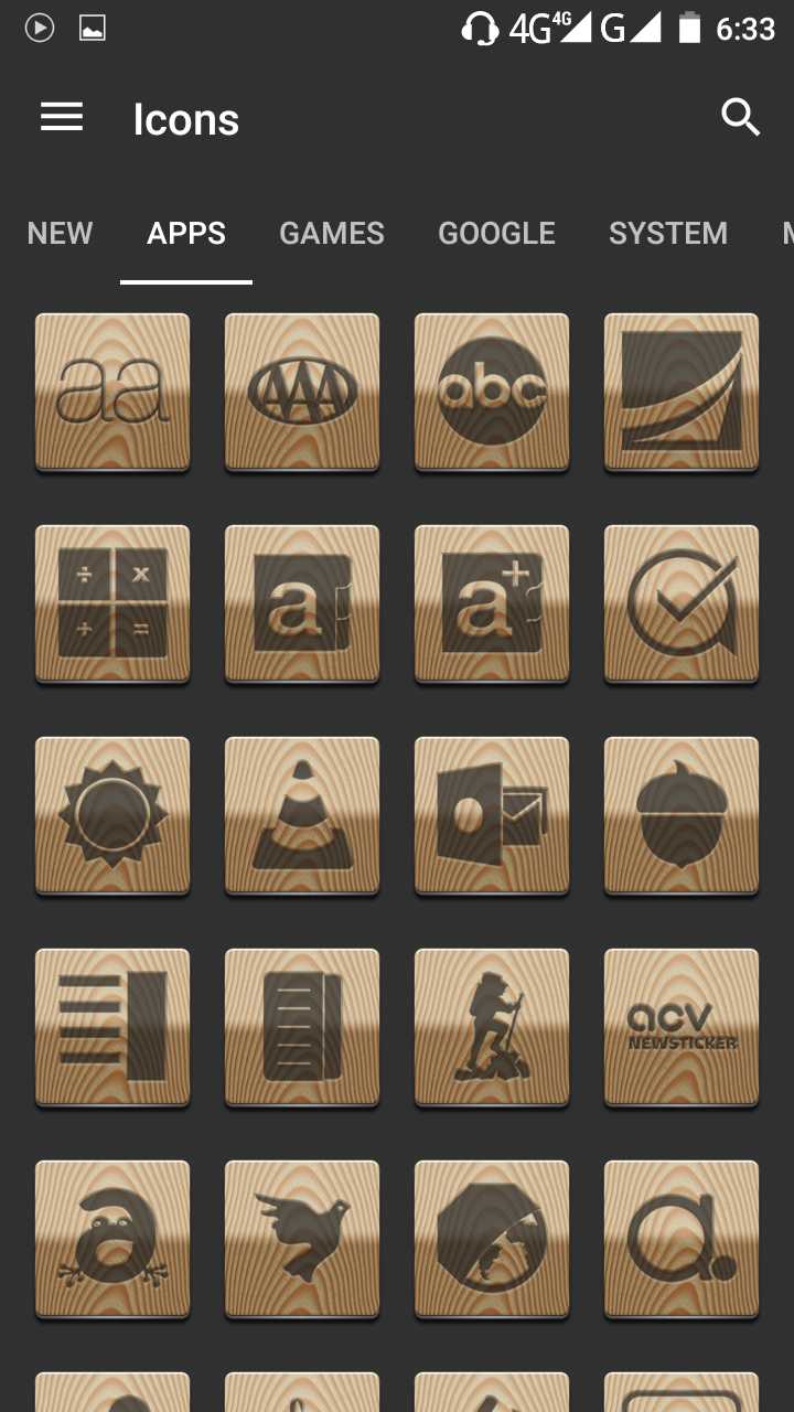 720x1280 Skachat Square Wood Icon Pack Dlia Android