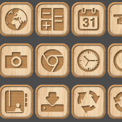 512x512 Wooden Icon Pack Amazon Ca Appstore For Android