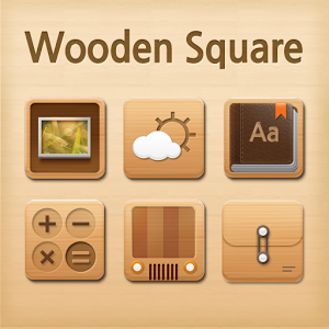 300x300 Wooden Square Atom Iconpack Latest Version Apk