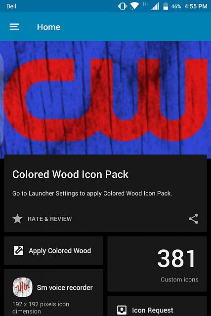 427x640 Colored Wood Icon Pack