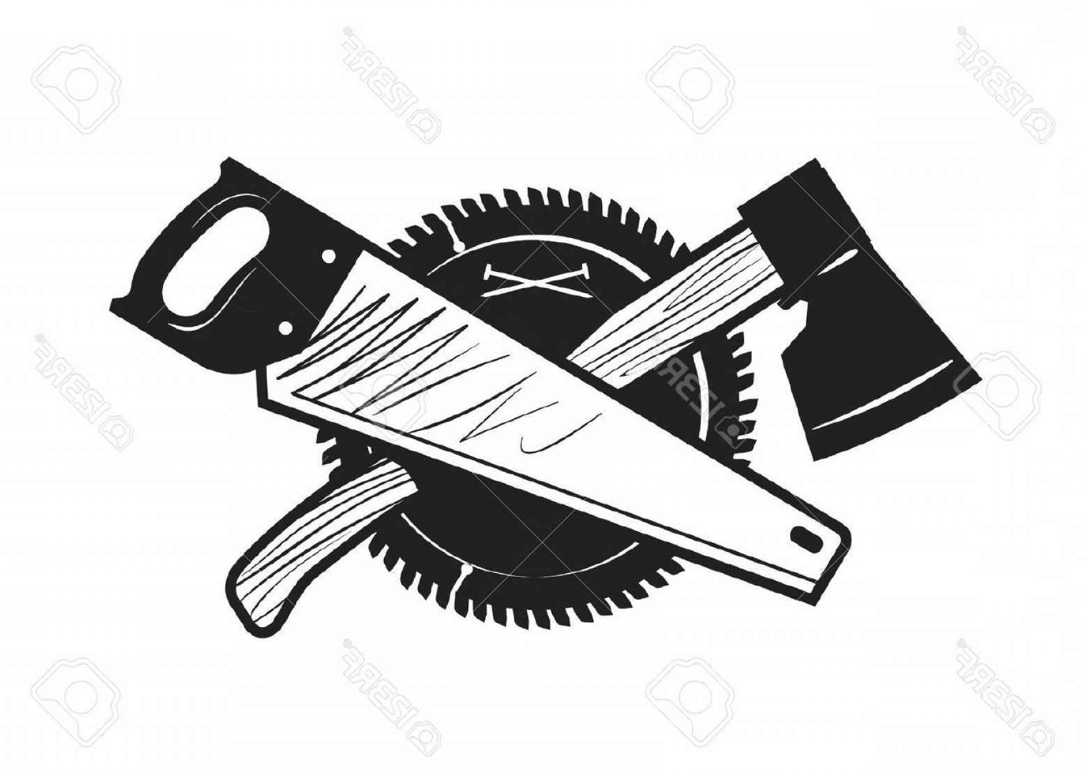 1560x1105 Photostock Vector Woodwork Joinery Carpentry Logo Or Icon Vector