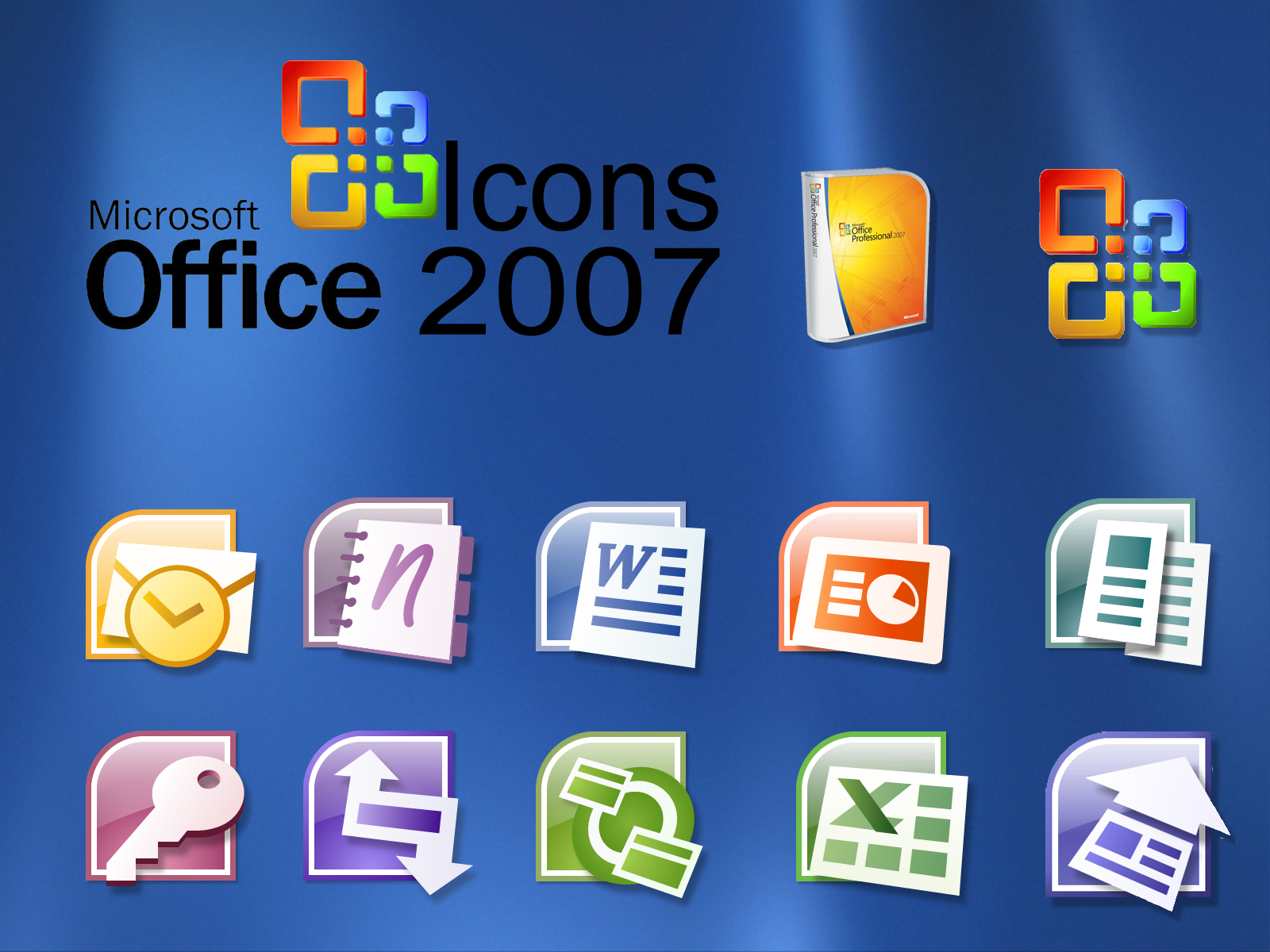 1600x1200 Office Icons